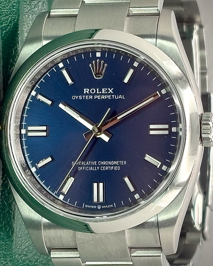 2025 Rolex Oyster Perpetual 36MM Blue Dial Oyster Bracelet (126000)