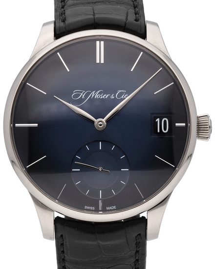 H. Moser & Cie Venturer Big Date 41.5MM Blue Dial Leather Strap (2100-0202)