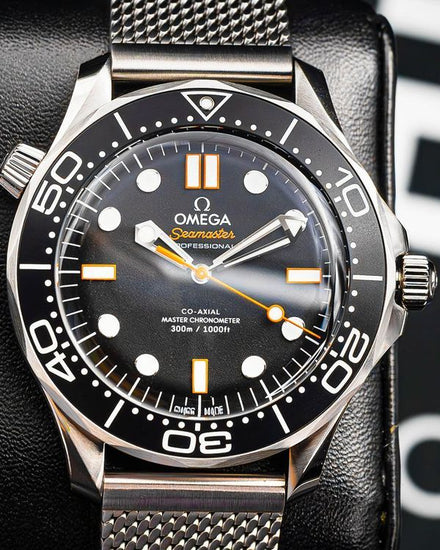 2025 Omega Seamaster Diver 300M 42MM Black Dial Steel Bracelet (210.30.42.20.01.018)