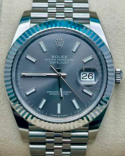 2026 Rolex Datejust 41MM Rhodium Dial Jubilee Bracelet (126334)