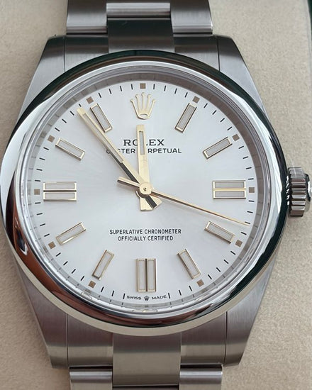 2026 Rolex Oyster Perpetual 41MM Silver Dial Oyster Bracelet (134300)