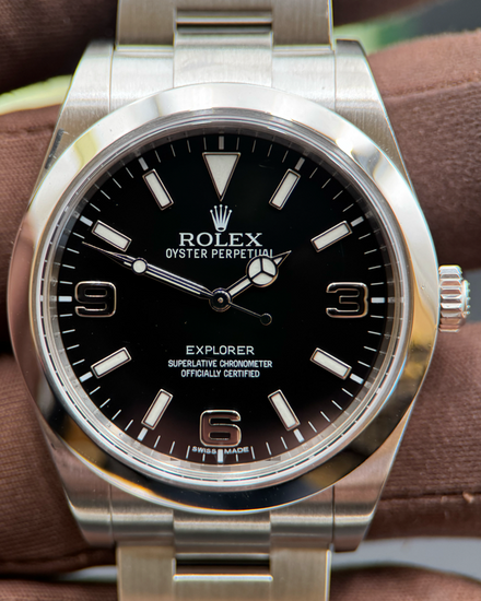 2014 Rolex Explorer 39MM Black Dial Oyster Bracelet (214270)
