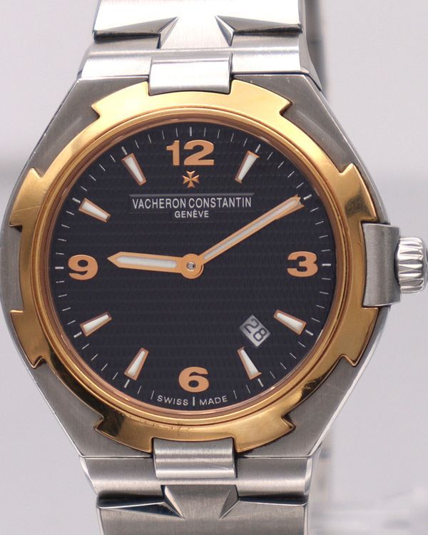 2010 Vacheron Constantin Overseas 34MM Quartz Black Dial Steel Bracelet (25250)