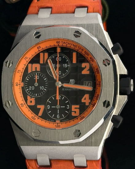 Audemars Piguet Royal Oak Offshore 42MM Black Dial Leather Strap (26170ST.OO.D101CR.01)