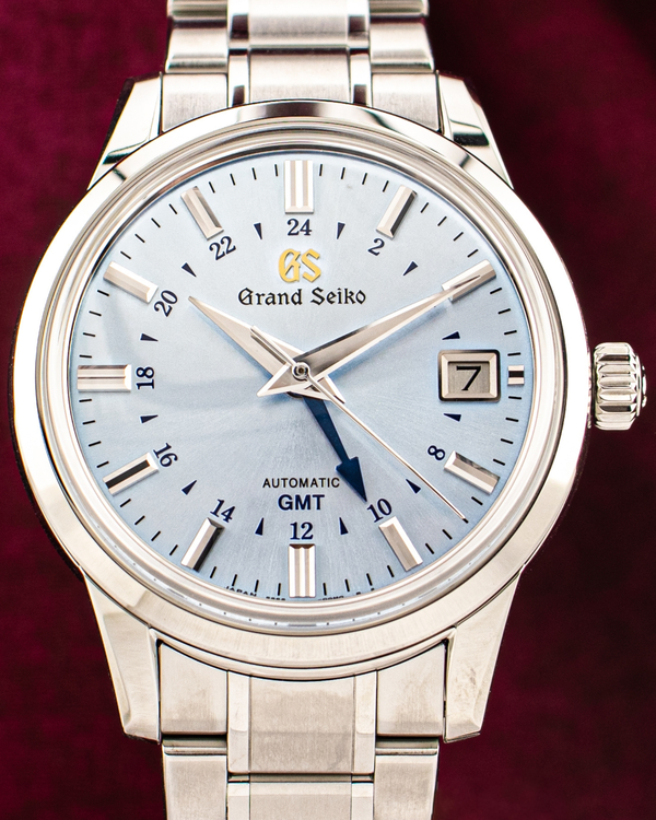 2026 Grand Seiko Elegance Collection GMT "25th Anniversary Mt. Iwate" L.E. 39.5MM Blue Dial Steel Bracelet (SBGM253G)