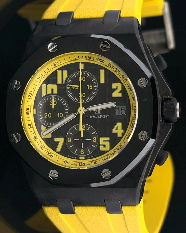 2010 Audemars Piguet Royal Oak Offshore "Bumblebee" 42MM Black Dial Rubber Strap (26176FO.OO.D101CR.02)