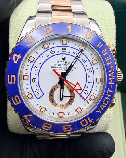 2012 Rolex Yacht-Master II 44MM White Dial Two-Tone Oyster Bracelet (116681)