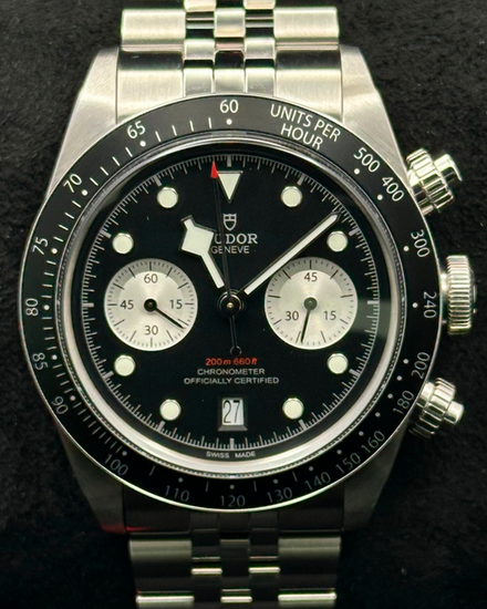 2025 Tudor Black Bay Chrono 41MM Black Dial Steel Bracelet (79360N)