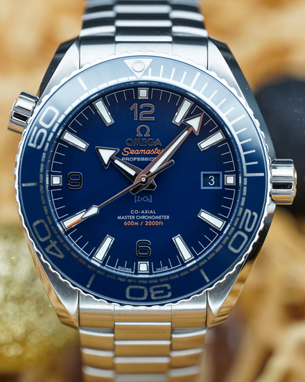 No Reserve - Omega Seamaster Planet Ocean 600M 43.5MM Blue Dial Steel Bracelet (215.30.44.21.03.001)