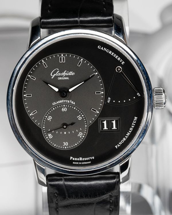 2022 Glashütte Original PanoReserve 40MM Grey Dial Leather Strap (1-65-01-23-12-62)
