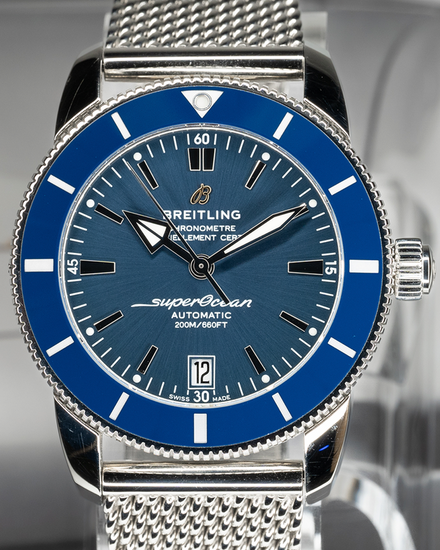 2024 Breitling Superocean Heritage II B20 42MM Blue Dial Steel Bracelet (AB2010)