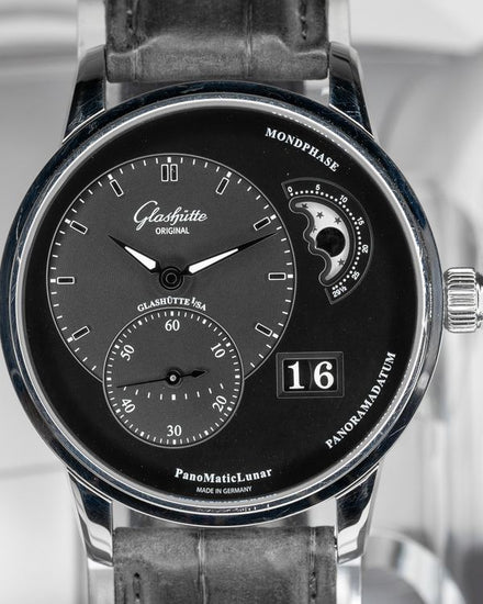 2024 Glashütte Original PanoMaticLunar 40MM Grey Dial Leather Strap (1-90-02-43-32-50)