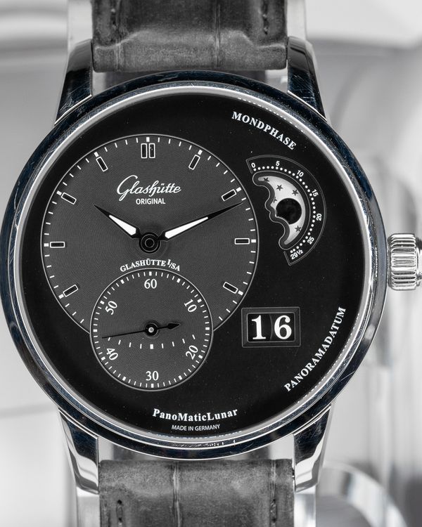 2024 Glashütte Original PanoMaticLunar 40MM Grey Dial Leather Strap (1-90-02-43-32-50)