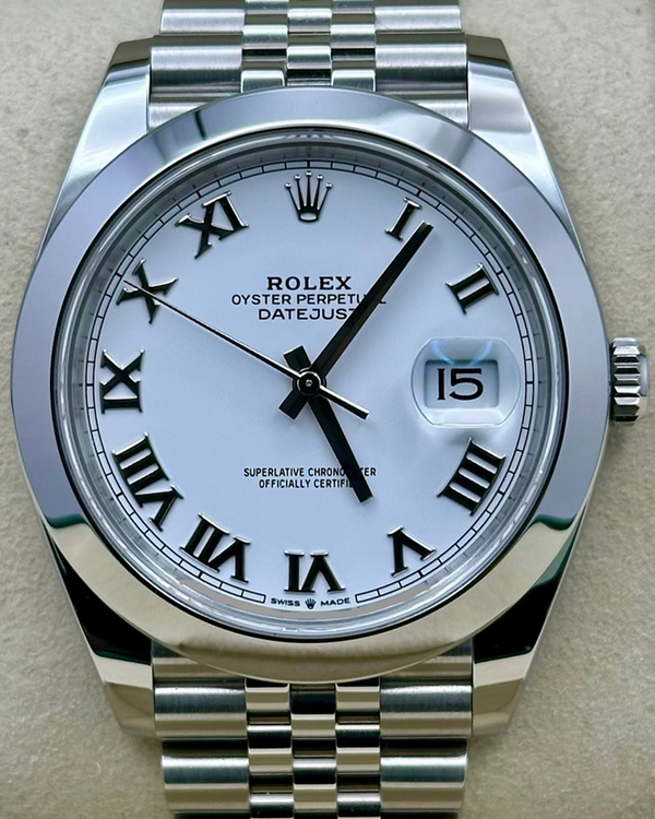 2026 Rolex Datejust 41MM White Dial Jubilee Bracelet (126300)