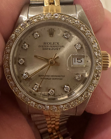 1987 Rolex Lady-Datejust 26MM Silver Dial Two-Tone Jubilee Bracelet (69173)