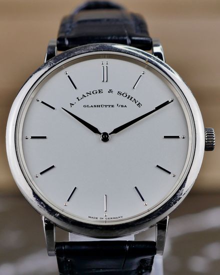 2021 A. Lange & Söhne Saxonia Thin 40MM Silver Dial Leather Strap (211.026)