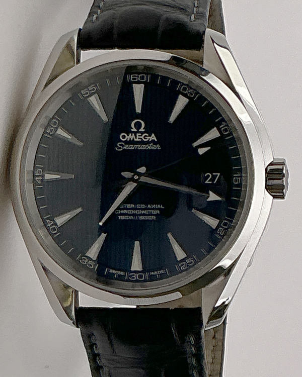 No Reserve - 2024 Omega Seamaster Aqua Terra 150M 41.5MM Blue Dial Leather Strap (231.13.42.21.03.001)