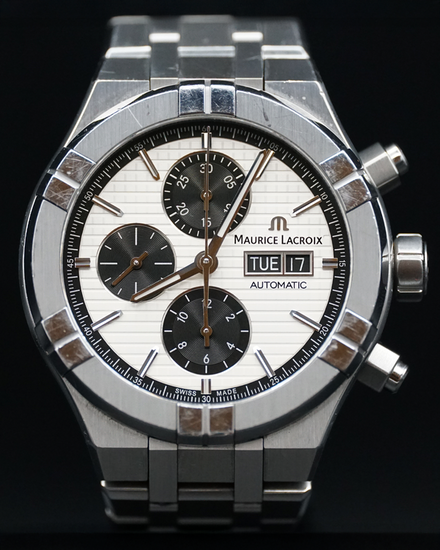 No Reserve - Maurice Lacroix Aikon Automatic 44MM Silver Dial Steel Bracelet (AI6038-SS002-132)