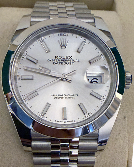 2025 Rolex Datejust 41MM Silver Dial Jubilee Bracelet (126300)