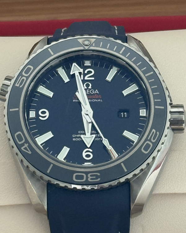 2019 Omega Seamaster Planet Ocean 600M 37.5MM Blue Dial Rubber Strap (232.92.38.20.03.001)