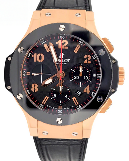 Hublot Big Bang 44MM Carbon Fiber Dial Leather Strap (301.PB.131.RX)