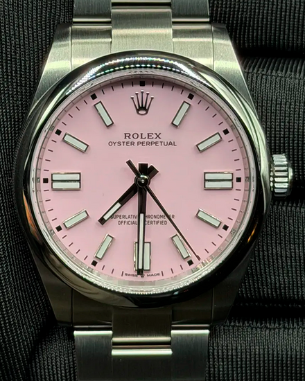 2025 Rolex Oyster Perpetual 41MM Pink Dial Oyster Bracelet (134300)