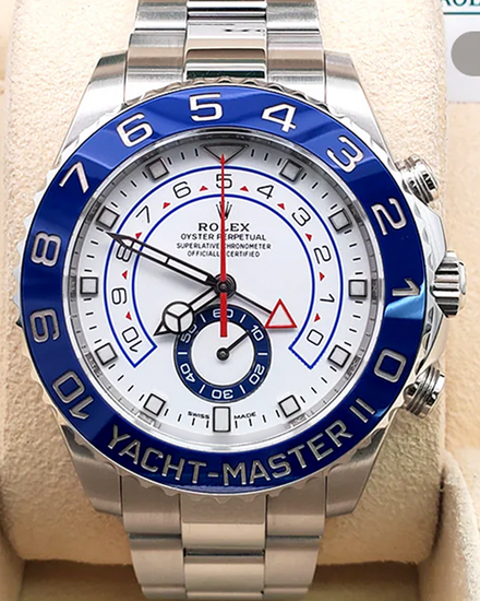 2017 Rolex Yacht-Master II 44MM White Dial Oyster Bracelet (116680)