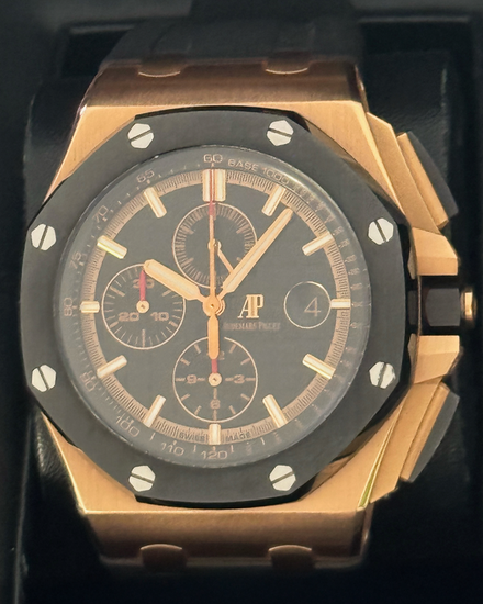 2017 Audemars Piguet Royal Oak Offshore Chronograph 44MM Black Dial Rubber Strap (26401RO.OO.A002CA.02)