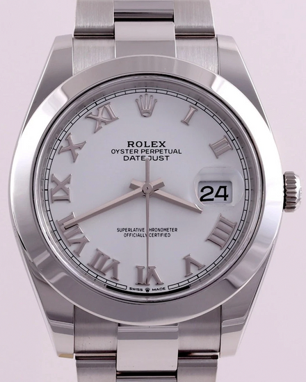 2025 Rolex Datejust 41MM White Dial Oyster Bracelet (126300)
