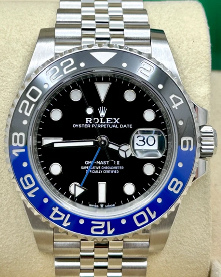 2019 Rolex GMT-Master II "Batgirl" 40MM Black Dial Jubilee Bracelet (126710BLNR)