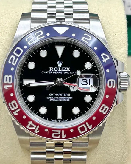 2022 Rolex GMT-Master II "Pepsi" 40MM Black Dial Jubilee Bracelet (126710BLRO)