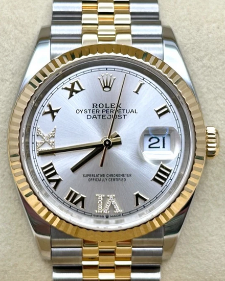 2025 Rolex Datejust 36MM Silver Dial Two-Tone Jubilee Bracelet (126233)
