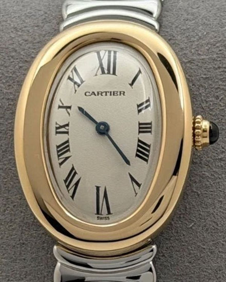Cartier Baignoire 31MM Quartz Silver Dial Two-Tone Bracelet (8057910)