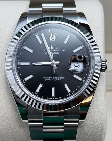 2025 Rolex Datejust 41MM Black Dial Oyster Bracelet (126334)