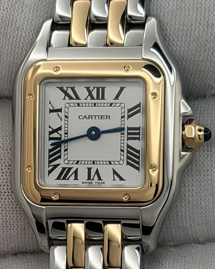 2025 Cartier Panthère De Cartier 23MM Quartz Silver Dial Two-Tone Bracelet (W2PN0013)
