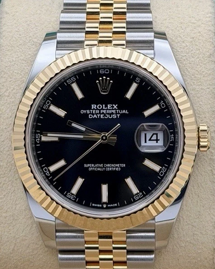 2020 Rolex Datejust 41MM Black Dial Two-Tone Jubilee Bracelet (126333)