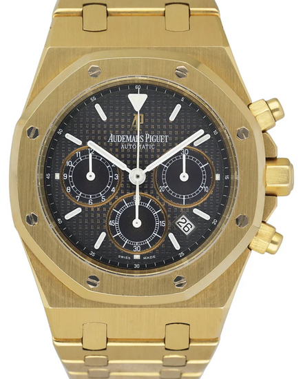 1999 Audemars Piguet Royal Oak Chronograph 39MM Blue Dial Yellow Gold Bracelet (25860BA.0.1110BA.01)