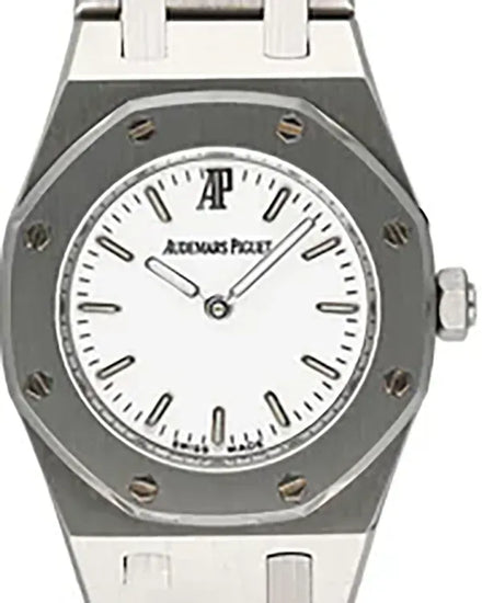 Audemars Piguet Royal Oak Lady 20MM Quartz White Dial Steel Bracelet (67075ST.O.1100ST.04)