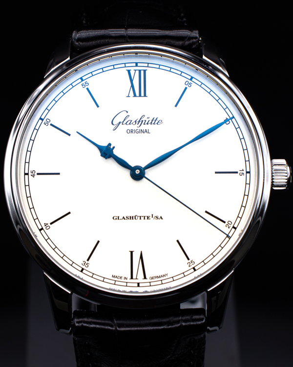 2018 Glashütte Original Senator Excellence 40MM White Dial Leather Strap (1-36-01-01-02-01)