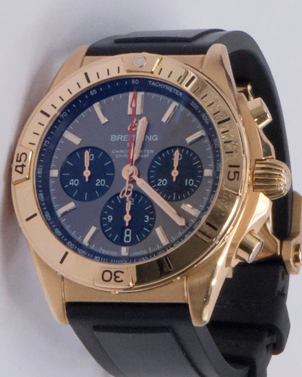 Breitling Chronomat B01 42MM Grey Dial Rubber Strap (RB0134)