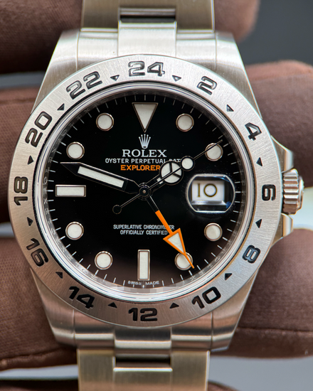 2015 Rolex Explorer II 42MM Black Dial Oyster Bracelet (216570)