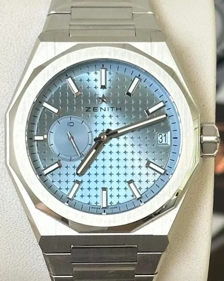 2026 Zenith Defy Skyline 41MM Ice Blue Dial Steel Bracelet (03.9300.3620/15.I001)