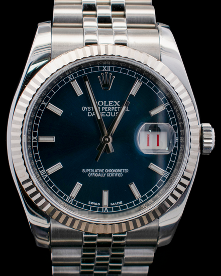Rolex Datejust 36MM Blue Dial Super Jubilee Bracelet (116234)