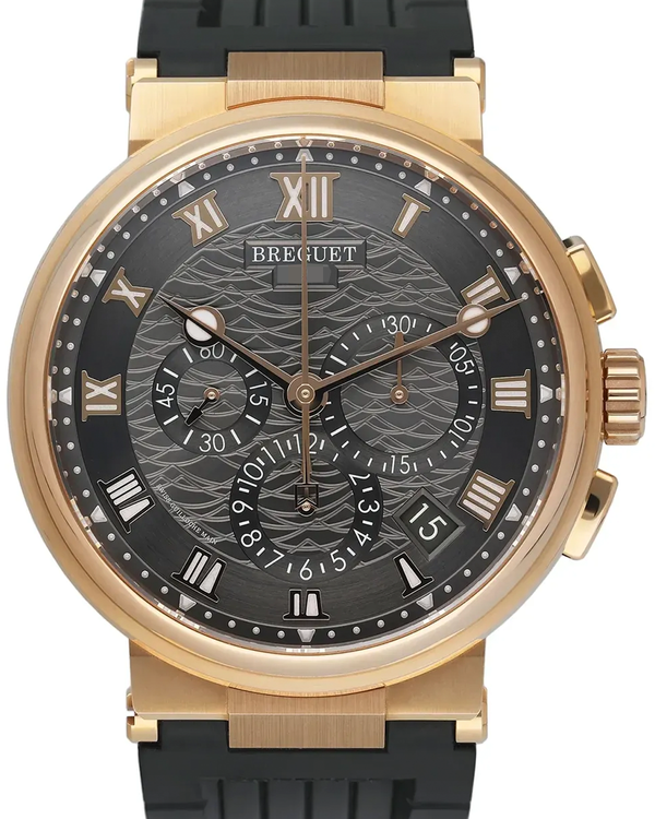 2023 Breguet Marine Chronograph 42.3MM Slate Dial Rubber Strap (5527BR/G3/5WV)