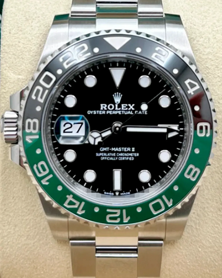 2026 Rolex GMT-Master II "Sprite" 40MM Black Dial Oyster Bracelet (126720VTNR)