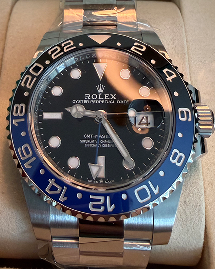 2026 Rolex GMT-Master II "Batman" 40MM Black Dial Oyster Bracelet (126710BLNR)