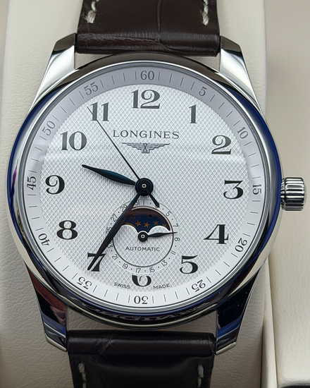 2026 Longines Master Collection 40MM Silver Dial Leather Strap (L2.909.4.78.3)