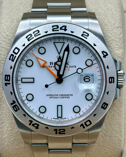 2020 Rolex Explorer II "Polar" 42MM White Dial Oyster Bracelet (216570)
