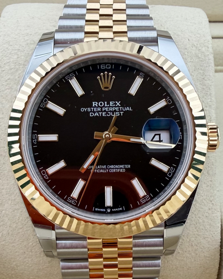 2026 Rolex Datejust 41MM Black Dial Two-Tone Jubilee Bracelet (126333)