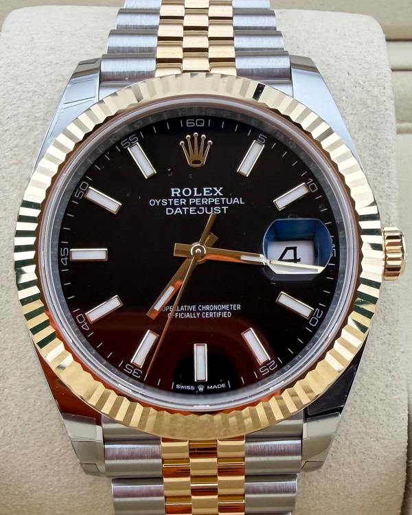 2026 Rolex Datejust 41MM Black Dial Two-Tone Jubilee Bracelet (126333)